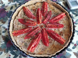 crostata di pomodori